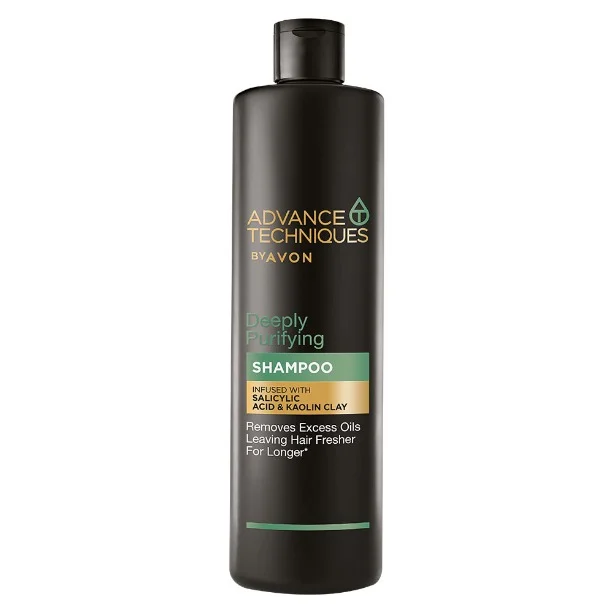 Set Advance Techniques Deeply Purifying, Sampon 400 ml + Balsam 250 ml, Acid Salicilic si Argila Kaolin, Avon [4]