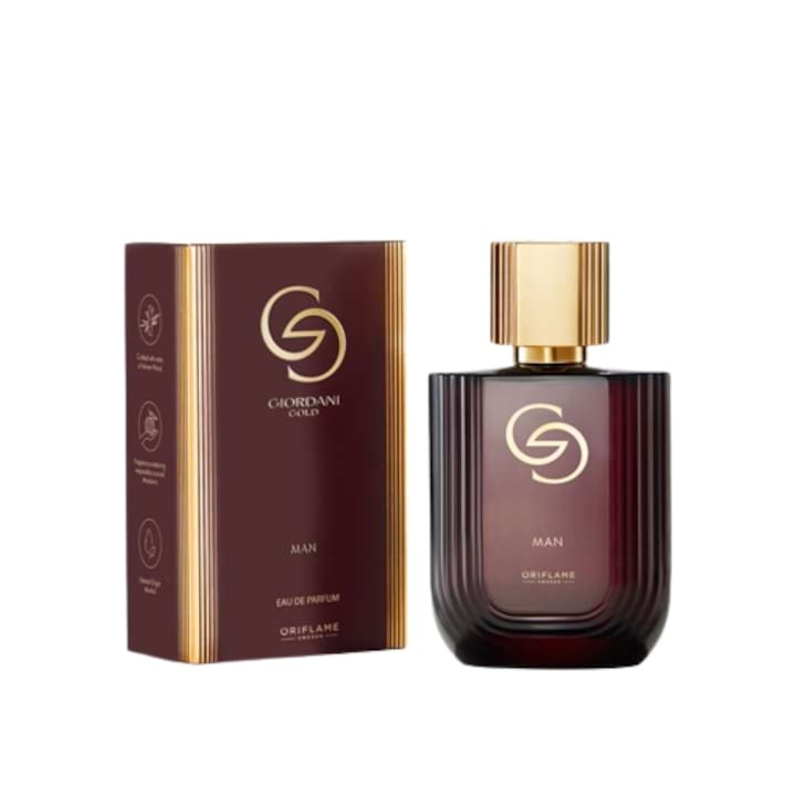 Set apa de parfum Giordani Gold Man 75 ml si card multifunctional Dactylion, de supravietuire, otel inoxidabil [5]