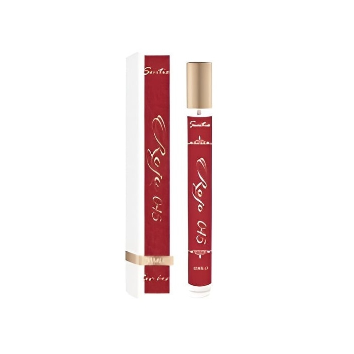 Set apa de toaleta Sentio 35 ml, pentru dama, model aleatoriu si trandafir auriu cu suport si cutie cadou, suflat la baza cu auriu [3]