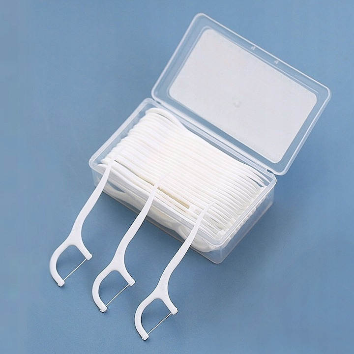 Set ata dentara tip scobitoare, 24 bucati, alb [3]