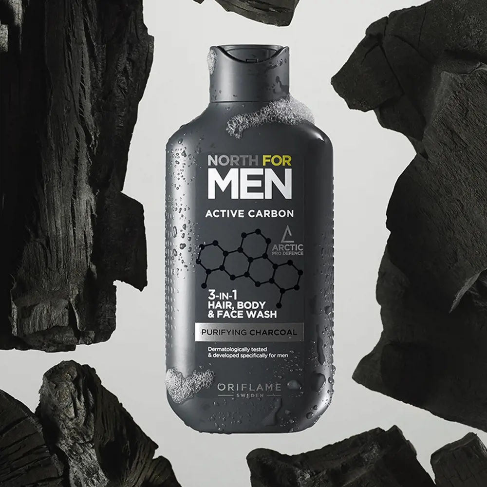 Set barbati Oriflame Be the Legend apa de toaleta 75 ml si gel de curatare 3 in 1 North For Men Active Carbon, parfum masculin si ingrijire completa [11]