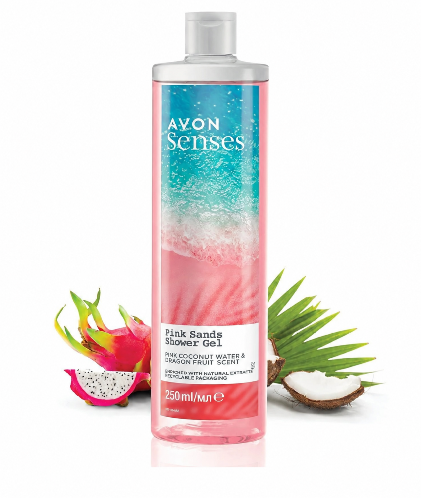 Set cadou AVON Soft Musk 50 ml si Gel de dus Senses Pink Sands 250 ml [4]
