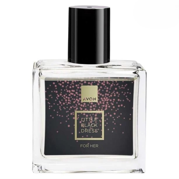Set cadou cu carlig transparent 5.5 x 5.5 cm, AVON Little Black Dress 30 ml si Spray de Corp [5]