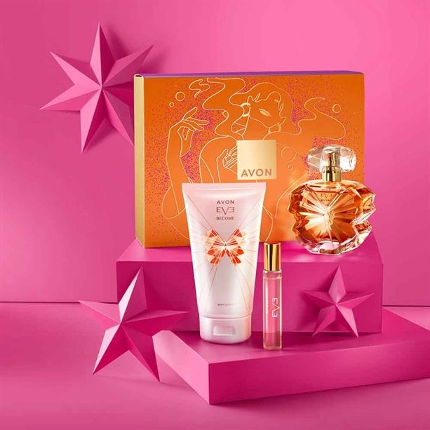 Cutie cadou pentru Ea Eve Become Avon (parfum 50 ml, lotiune corp 150, mini parfum 10) [2]