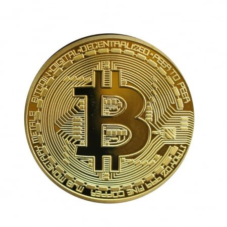 Set cadou format din moneda de colectie Bitcoin si insigna Dactylion cu mesaj motivational [2]
