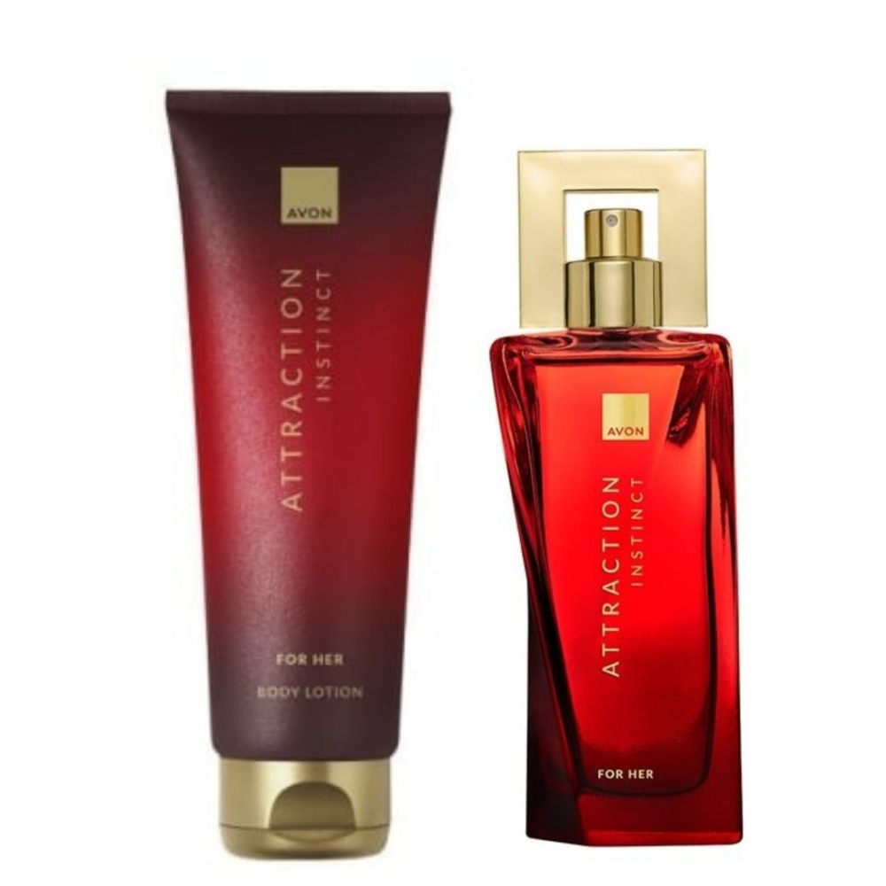 Set cadou pentru femei: Apa de parfum Attraction for Her 50 ml, Lotiune de corp Attraction for Her 125 ml, aroma orientala florala senzuala [1]