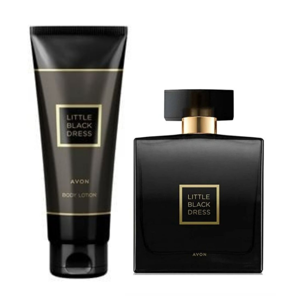 Set cadou pentru femei: Apa de parfum Little Black Dress 50 ml, Lotiune de corp Little Black Dress, aroma florala orientala eleganta [1]