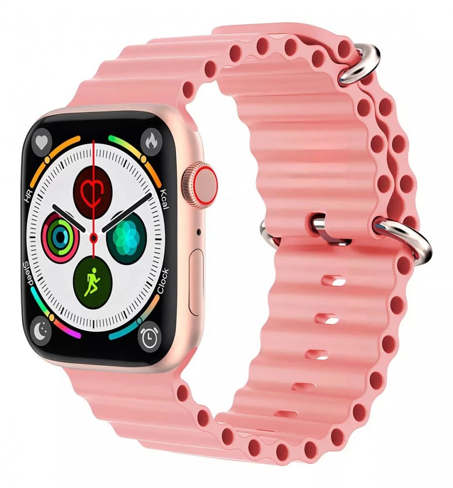Set ceas smartwatch si bijuterii (colier, inel, bratara, ceas), 3 curele interschimbabile [4]