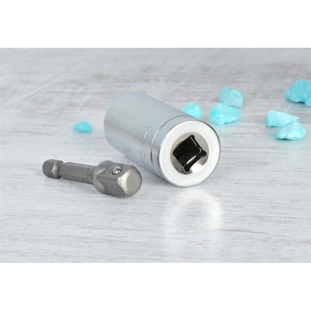 Cheie tubulara universala chrome vanadium 7-19mm cu extensie la surubelnita,burghiu [4]