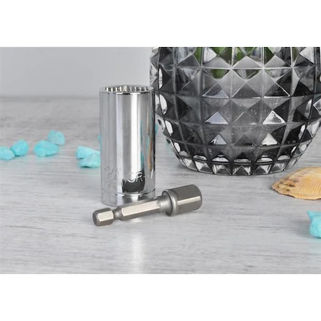 Cheie tubulara universala chrome vanadium 7-19mm cu extensie la surubelnita,burghiu [5]