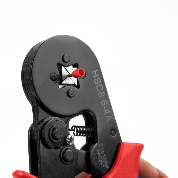 Set cleste de sertizare hexagonala cu 500 terminale tubulare pentru conductori electrici, 0.14–10 mm², lungime 16 cm [11]