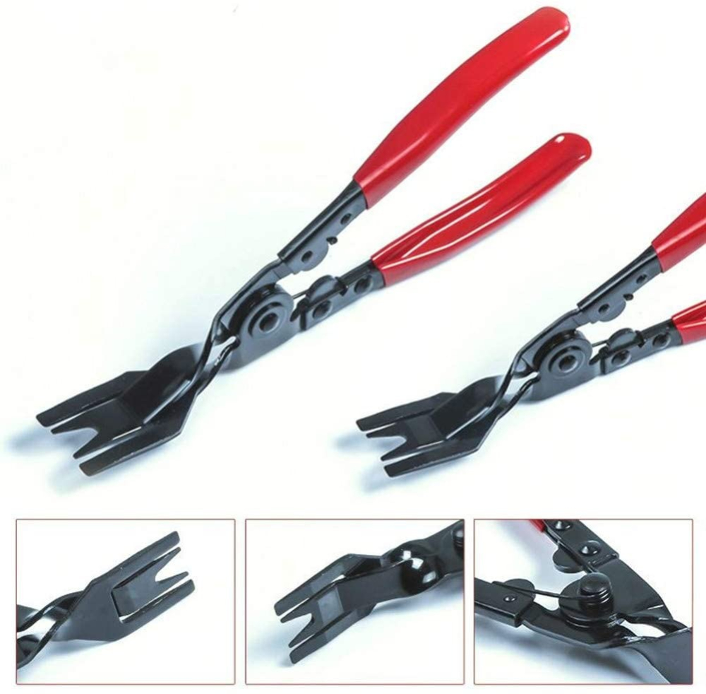 Set cleste profesional pentru demontare clipsuri auto si extractor, pentru tapiterie, ornamente si panouri, manere ergonomice, otel rezistent [3]