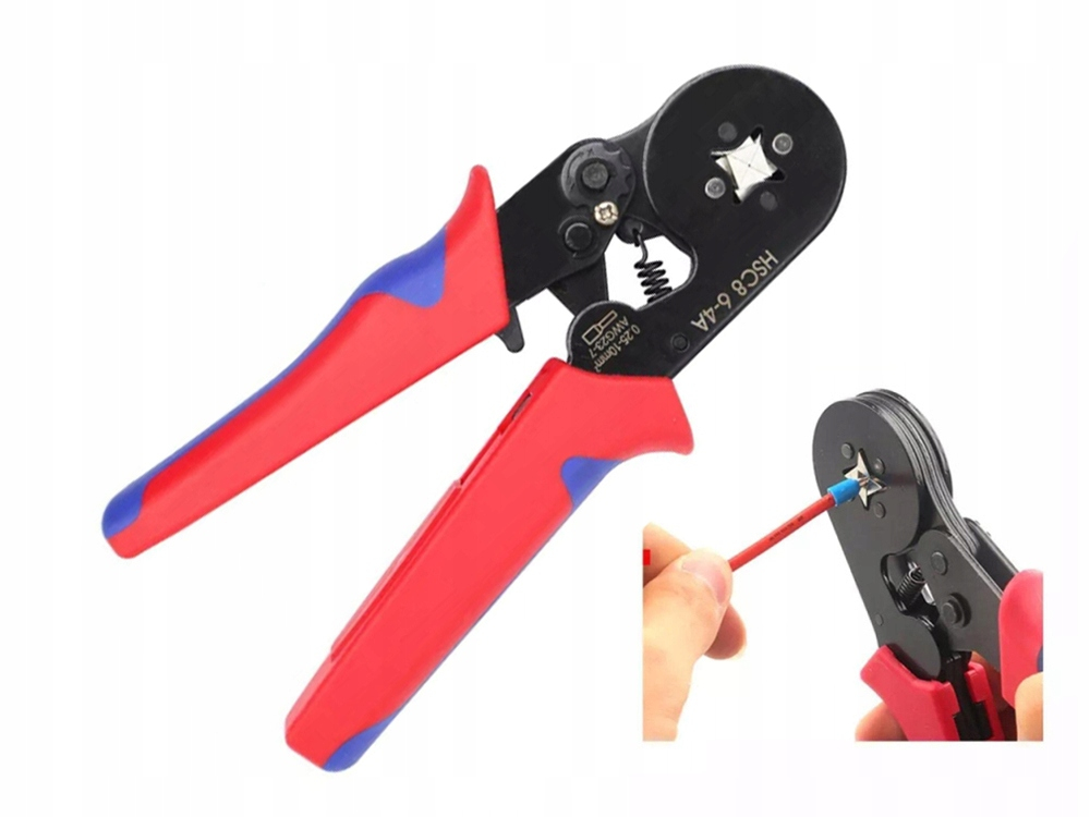 Set cleste sertizare rosu-albastru cu 1200 pini terminali electrici, 0.25-10 mm², ferule izolate multicolore cu cutie organizatoare [6]