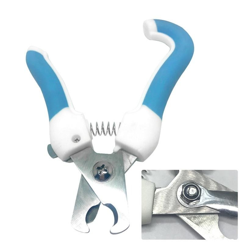 Set cleste si pila de unghii pentru animale de companie, 14 x 1.5 cm, otel inoxidabil/plastic, albastru deschis [3]