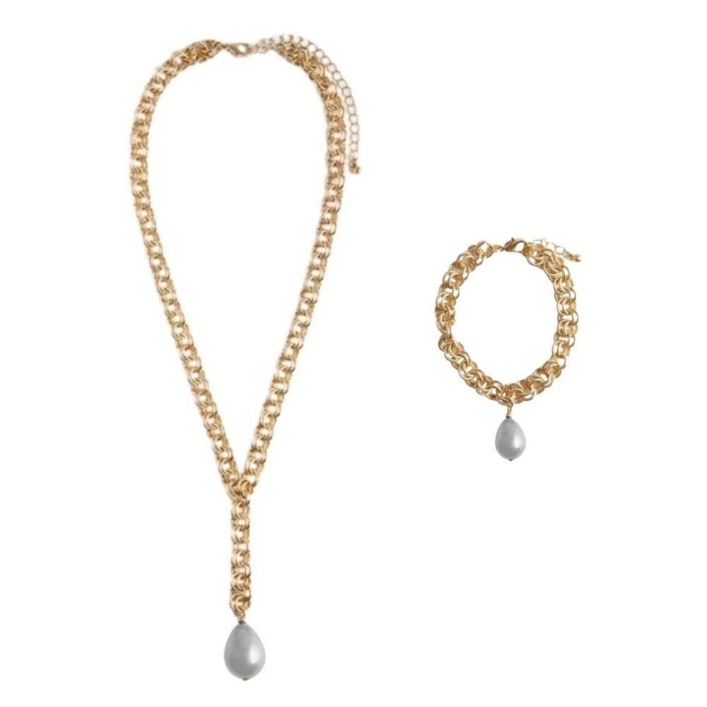 Set Colier și Brățară Avon Lestari – rafinament auriu, perle luminoase și eleganță atemporală [1]