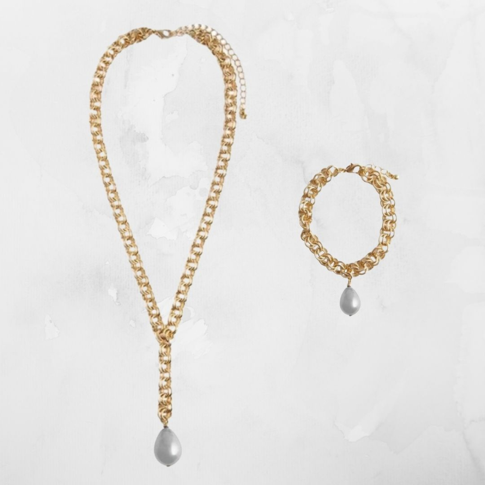 Set Colier și Brățară Avon Lestari – rafinament auriu, perle luminoase și eleganță atemporală [2]