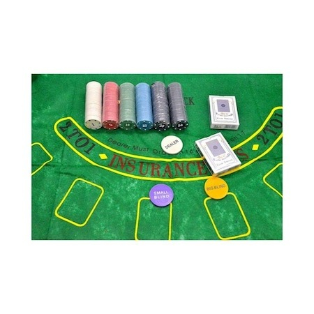 Set complet de poker 300 jetoane,zaruri,carti,jetoane,cutie metalica de depozitare [4]