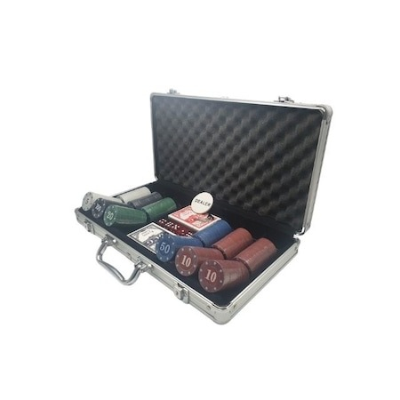 Set complet de poker 300 jetoane,zaruri,carti,jetoane,valiza de aluminiu inclusa [2]