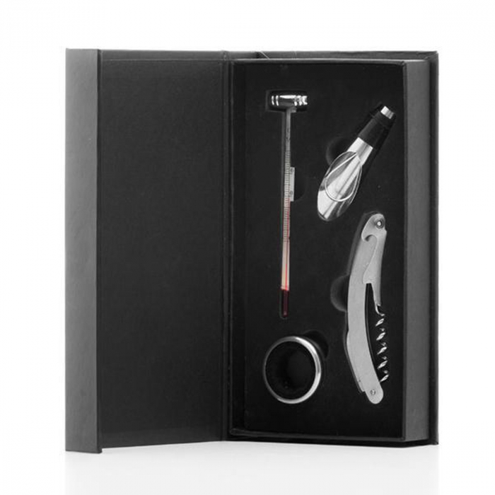 Set complet desfacator sticle de vin,4 piese,otel inoxidabil,un cadou exceptional [3]