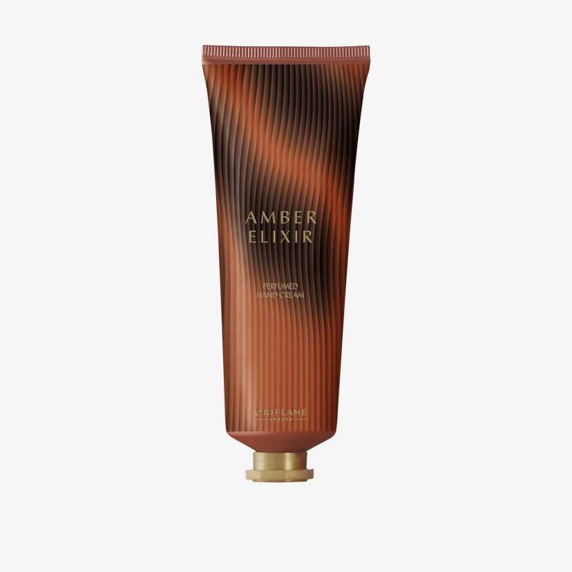 Set complet pentru Ea Amber Elixir (apa de parfum, crema de maini), insotit de insigna Dactylion cu mesaj motivational, cadou un trandafir rosu suflat la baza cu aur [3]