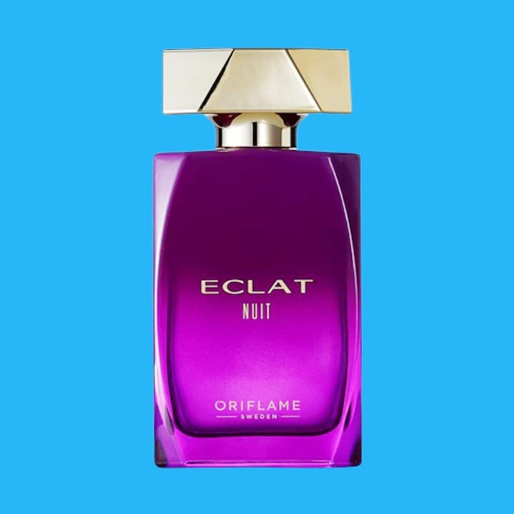 Set complet pentru Ea, Apa de parfum Eclat Nuit, insotit de insigna Dactylion cu mesaj motivational, cadou un trandafir rosu suflat la baza cu aur [4]
