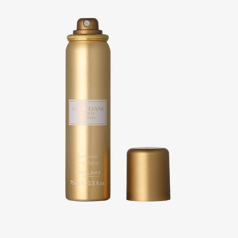 Set complet pentru Ea Giordani Gold Essenza (parfum, crema de corp, deodorant spray), insotit de insigna Dactylion cu mesaj motivational [4]