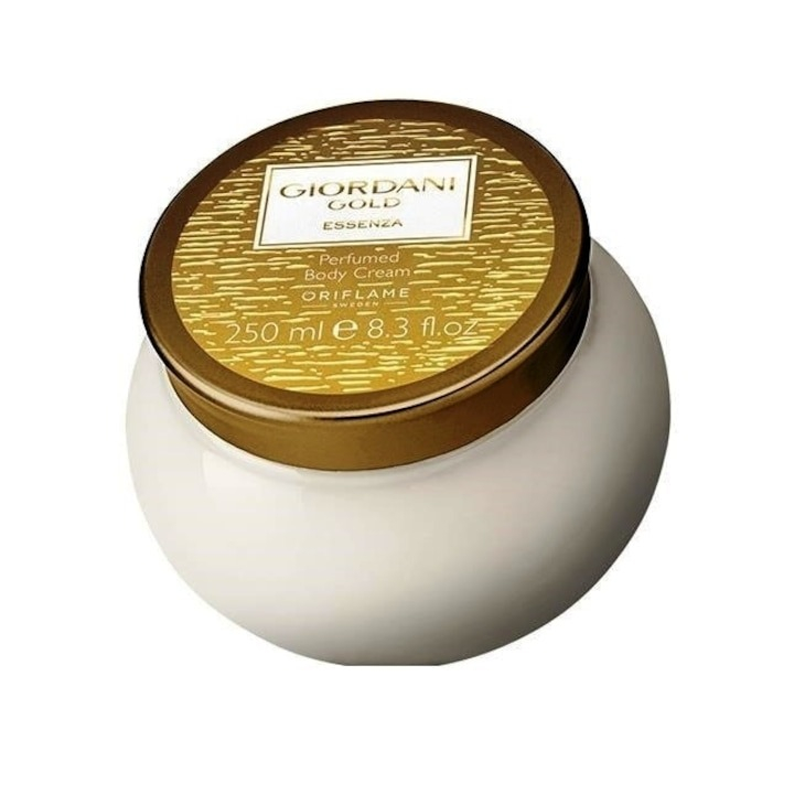 Set complet pentru Ea Giordani Gold Essenza (parfum, crema de corp, deodorant spray), insotit de insigna Dactylion cu mesaj motivational [6]