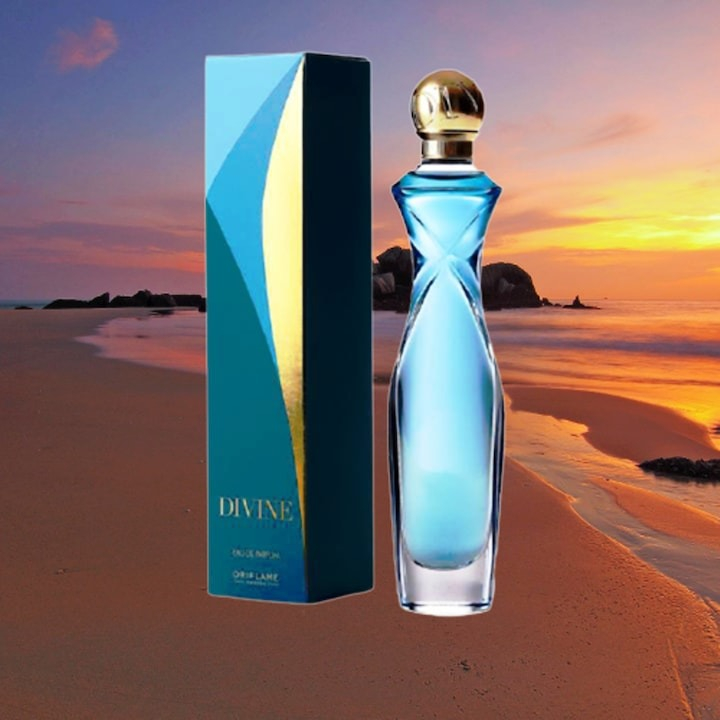 Set complet pentru Ea, parfum de femei Divine, insotit de insigna Dactylion cu mesaj motivational [6]