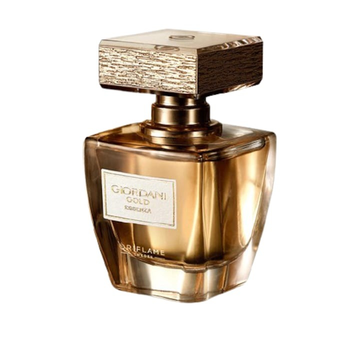 Set complet pentru Ea, parfum de femei Giordani Gold Essenza, insotit de insigna Dactylion cu mesaj motivational, cadou un trandafir rosu suflat la baza cu aur [6]