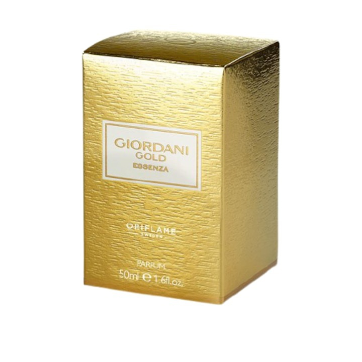 Set complet pentru Ea, parfum de femei Giordani Gold Essenza, insotit de insigna Dactylion cu mesaj motivational, cadou un trandafir rosu suflat la baza cu aur [3]