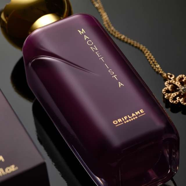 Set complet pentru Ea, parfum de femei Magnetista, insotit de insigna Dactylion cu mesaj motivational, cadou un trandafir rosu suflat la baza cu aur [3]