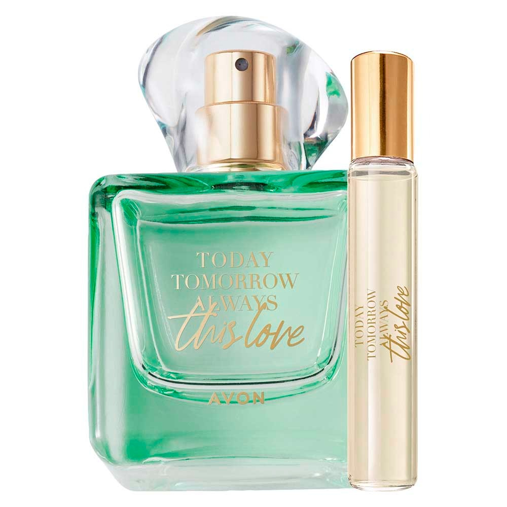 Set complet pentru Ea TTA This Love (apa de parfum, mini apa de parfum), insotit de insigna Dactylion cu mesaj motivational, cadou un trandafir rosu suflat la baza cu aur [2]