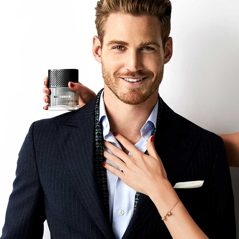 Set complet pentru El, Apa de toaleta pentru barbati Debonair 75 ml, insotit de insigna Dactylion cu mesaj motivational [5]
