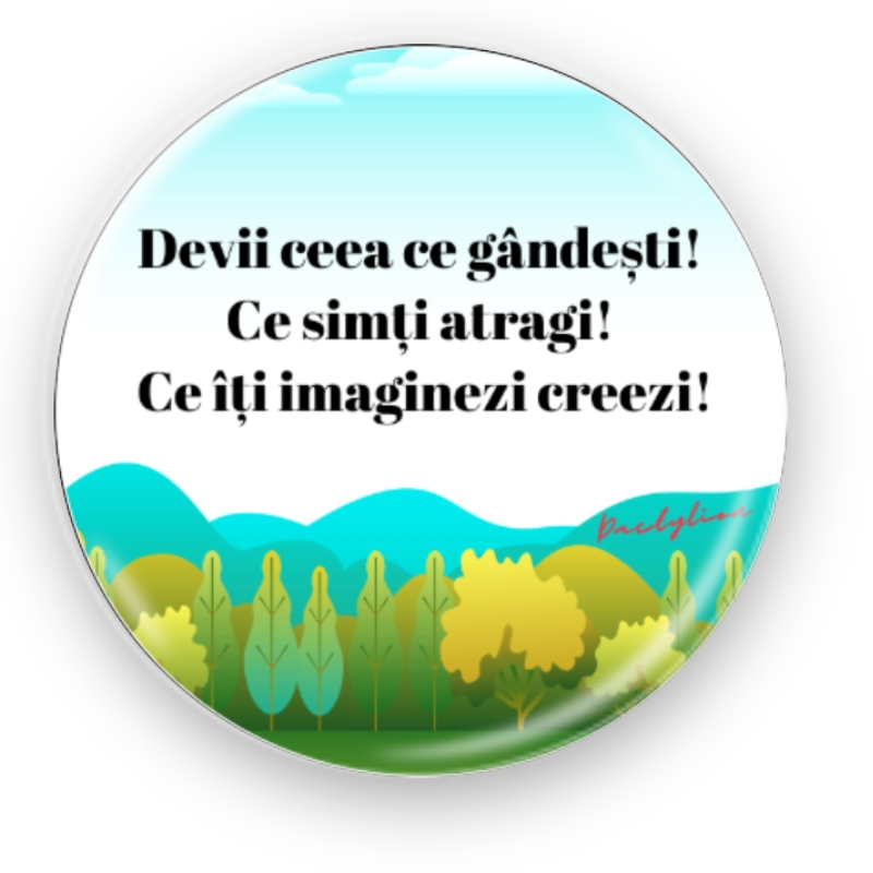 Set complet pentru El, Apa de toaleta pentru barbati Eclat Homme, insotit de insigna Dactylion cu mesaj motivational [9]