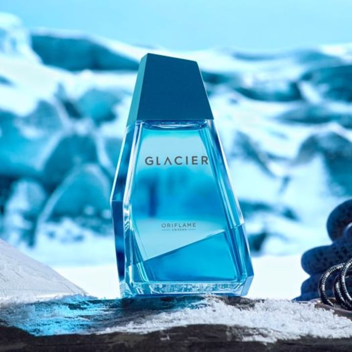 Set complet pentru El, Apa de toaleta pentru barbati Glacier, insotit de insigna Dactylion cu mesaj motivational [2]