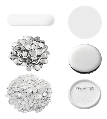 Set complet Presa insigne 58 mm din otel + kit complet 500 insigne [9]