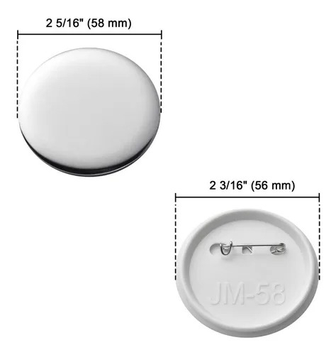 Set complet Presa insigne 58 mm din otel + kit complet 500 insigne [7]