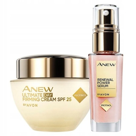 Set crema de fata Anew 45+ de zi 50 ml, si ser Anew Renewal Power Serum 30 ml