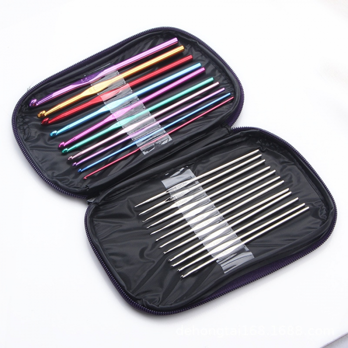 Set crosetat 22 de carlige aluminiu/inox 0,6-6,5 mm cu husa inclusa [3]