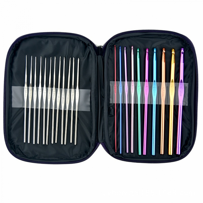 Set crosetat 22 de carlige aluminiu/inox 0,6-6,5 mm cu husa inclusa [4]