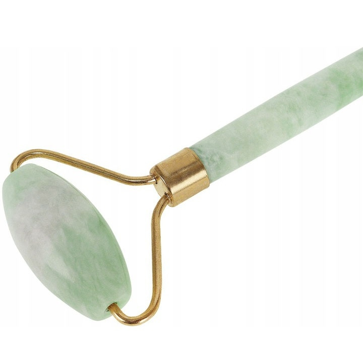 Set cu rola dubla pentru masaj facial si instrument Gua Sha, 14 x 5 cm, pentru fermitate, tonifiere si relaxare, ideal pentru ingrijirea pielii la domiciliu [9]