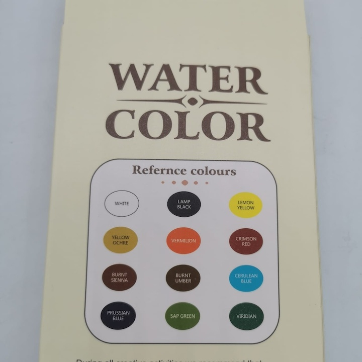 Set culori pictura pe baza de apa 12 nuante vibrante 12 x 12 ml pentru panza, hartie si carton, vopsea artistica non-toxica pentru hobby si scoala [3]