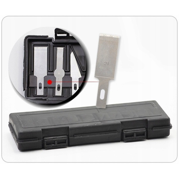 Set cutite modelare de precizie, 13 lame metalice, 3 manere, etui magnetic, pentru decupaj si lucrari fine [2]