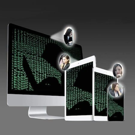 Set de 10 protectii adezive pentru camera telefon/tableta - Negru [2]