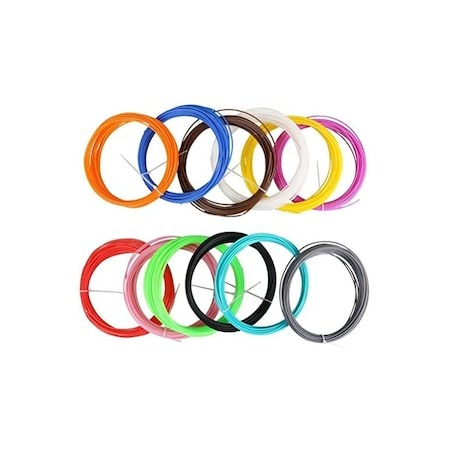 Set de 12 filamente color, 36 metri, pentru creion 3D, rezerve universale de 3 m - Multicolor [3]