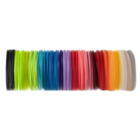 Set de 20 filamente color, 60 metri, pentru creion 3D, rezerve universale de 3 m - Multicolor [3]