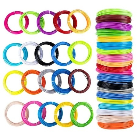 Set de 20 filamente color, 60 metri, pentru creion 3D, rezerve universale de 3 m - Multicolor [2]