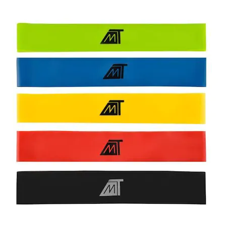 Set 5 benzi elastice,diverse exercitii,multifunctionale,multicolore - Malatec [4]