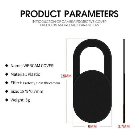 Set de 6 protectii adezive pentru camera telefon/tableta - Negru [2]