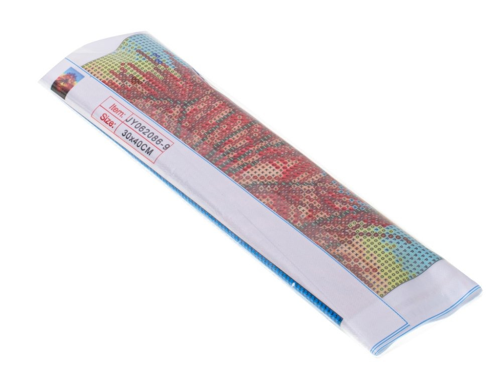 Set de broderie cu diamante 5D, tip mozaic, 40 x 30 cm, model papadie, accesorii incluse [2]